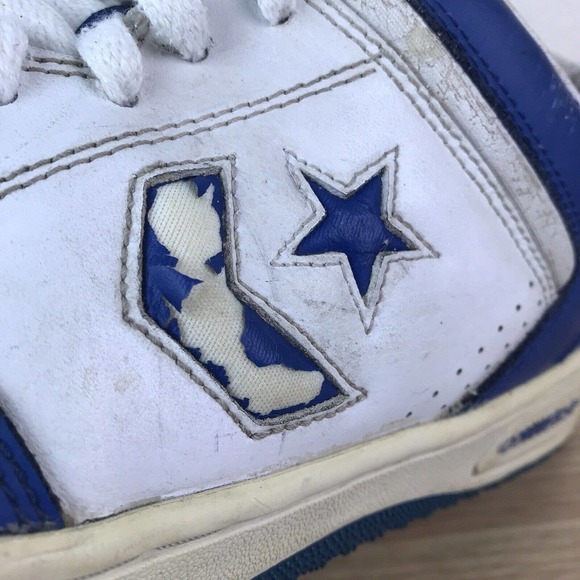 Vintage Converse Weapon Magic Johnson Sz 9.5 Low Tops Blue White RARE main image 12